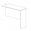 Panel End Fitted desk Return 